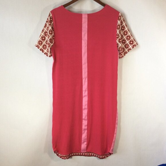 Adrienne Vittadini Geometric Dress Size Small Red, White & Pink NWOT - Picture 3 of 5